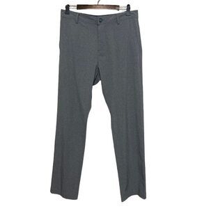 Linksoul Pants Mens 33 x 32 Gray Performance Golf Stretch Chino Commuter Tech